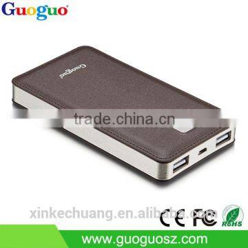 Guoguo 2016 high quality new products colorful portable ultra slim 10000mah power bank for smartphone