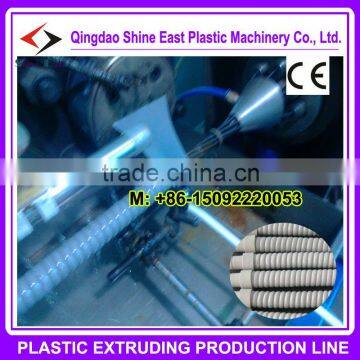 PVC AC Air condition Corrugated Drainage Pipe Extruder Machine