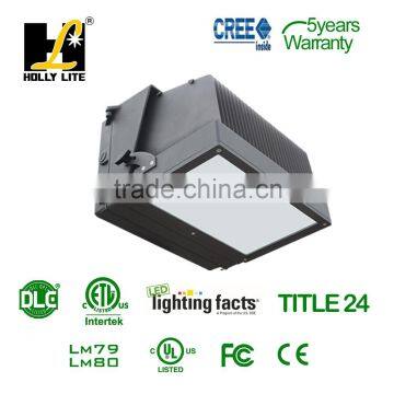 US Designed 5 Years Warranty 120W DLC Certified LED Wallpack, LED outdoor wall lights