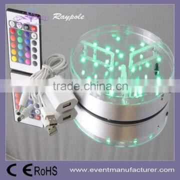 15cm RGBW rechargeable centerpiece under vase led wedding light supplies