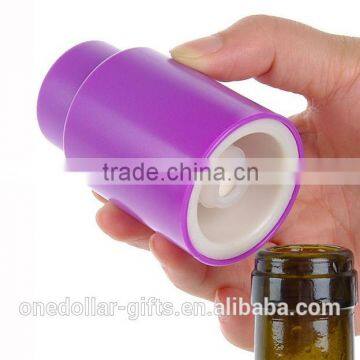 Wine bottle vacuum stopper