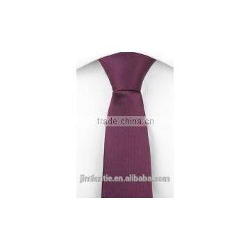 2016 Latest High Quality Solid Color Plain Satin Silk Woven Tie for Boys photo-3