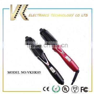 Mini small traveling hair curling iron with brush