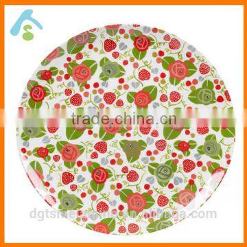 custom print 10 inch melamine dinner plate