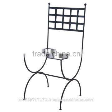 Iron black finish chair