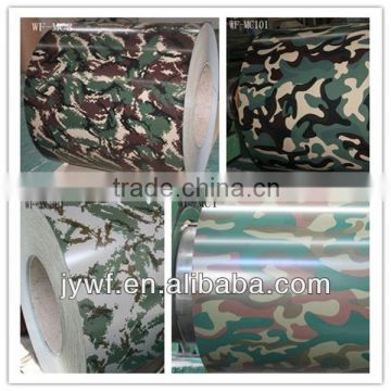 prepainted ppgi camouflage steel sheet for building materials