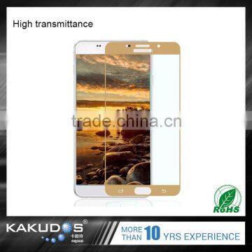 2016 Newest silicone 9h hardness tampered glass protector for samsung screen protector