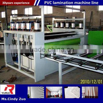 best supplier of gypsum ceiling board machine/pvc laminated gypsum board production line