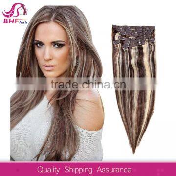 wholesale double drawn tight curly hair clip in extensions