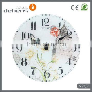 Wall Glass Painting Clock photo-2