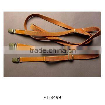 Casual Elastic and Fake Leather Personality Suspenders 2015