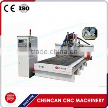 Jinan 4Axis Cutting Saw 1325 ATC HSD Spindle CNC Router Machine 3D Wood Machine with Rotary