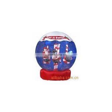 Inflatable Snow globe with Snowman,Santa and Penguin