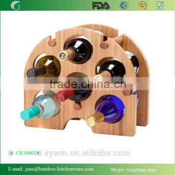 Bamboo Arch Wine Rack, 6-Bottle by Oenophilia