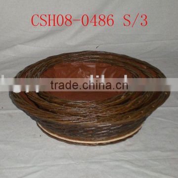 willow basket for garden or plant