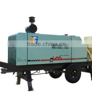 China famous motor engine truck mounted hand concrete pump