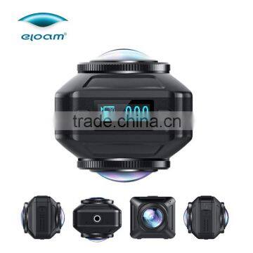 ni kon 720 degree dual lens fisheye 360 sports camera