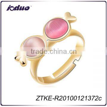 Personality Charm Rose Gold Opal Ladies Gold Finger Ring