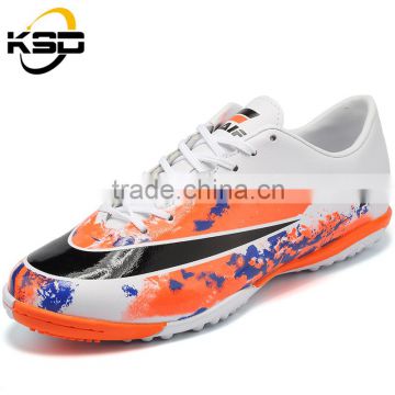 New high quality material PU + Rubber comfortable sports men's football shoes