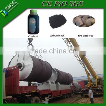 Low Sulfur Oil Output Continuous Waste Tire Oil Pyrolysis Plant