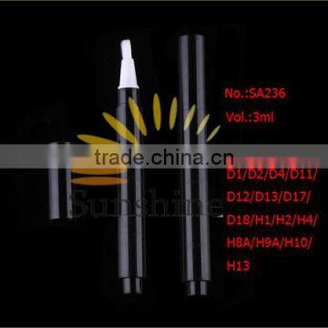 SA236---3ml china manufacture good quality cosmetic click pen with brush applicator