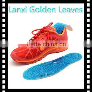 TPR gel soft sport insoles hiking lastest design mens casual shoe pad seling like hotcake