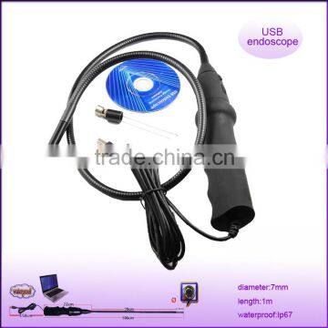 protable dia 10mm waterproof handle usb borescope endoscope inspection sanke camera