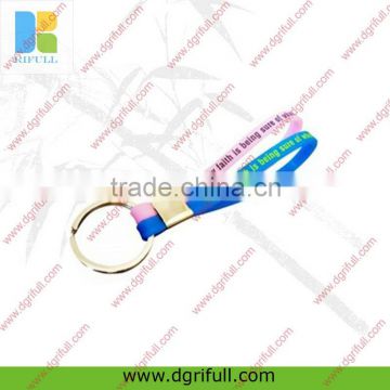 Double Design promotional silicone keychain