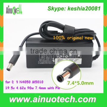 hot selling Power Charger for Dell 19.5v 4.62a 90w laptop ac adapter use for N4050 M5010 7.4x5.0mm with pin