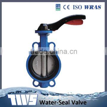 YD DN40-300 Europe hard seat wafer butterfly valve with handle lever