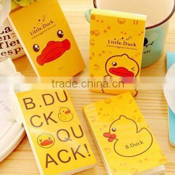 Cute Little Yellow Duck Paper Notebook/Cheap Blank Paper Notepad/Wholesale Animal Cover Notebook