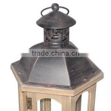 Small Camping Wooden Lantern Garden Decoration photo-5