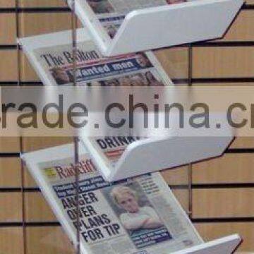 Clear Acrylic Free Stand Newspaper Display Rack