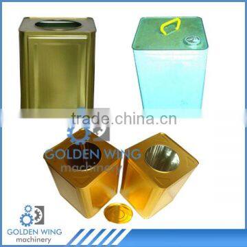 18 Liter Semi-Automatic Rectangular Paint Tin Can Pail Bucket Production Machine