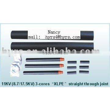 MV,HV Heat Shrinkable 3-cores Straight Joint