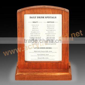 Hot Sale in European Customized Wood Chalkboard /bar Menu Wooden Clipboard photo-2