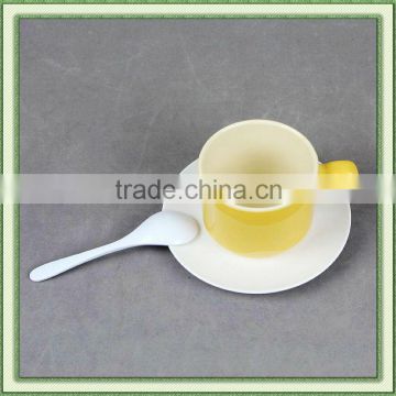 melamine coffee cup and saucer