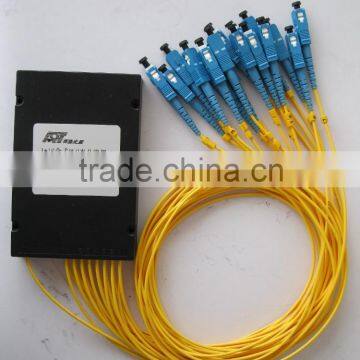 16 way ABS box optical fiber PLC splitter