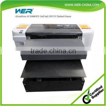 Top selling A2 size 8 color 5760 * 2880 dpi WER-D4880UV flatbed uv printer a3