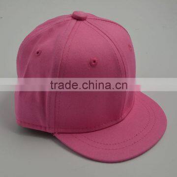 High Quality Custom Blank Flat Brim 6 Panel Snapback Cap/Hat