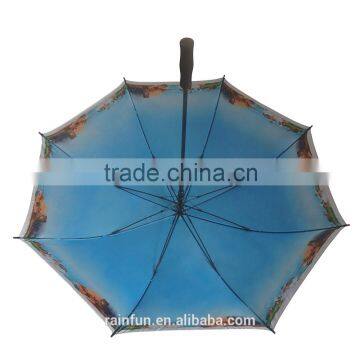 Big size strong windproof inner printing golf umbrella