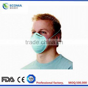 Healthcare Dust and Pollen Filter Mask, Blue, Non-woven, Molded