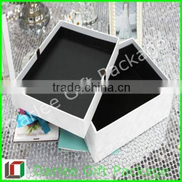 top grade white jewellry cardboard gift box handmade rigid high end necklace gift box wholesale jewelry presentation box in uk