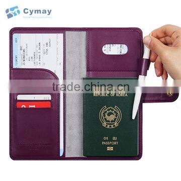 Passport Holder With Botton and Zipper photo-6