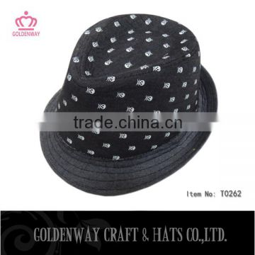 100% cotton baby kids fedora hats for wholesale