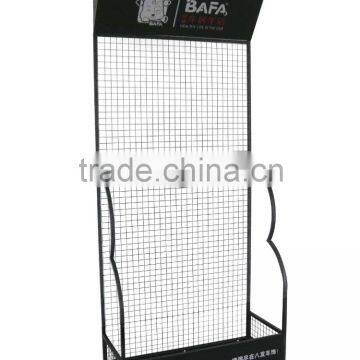 Pop up metal wire cartridge display rack for hanging item/counter powder cated cartridge display rack