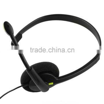 Over-the-head Monaural 3.5mm Wired Headset With Flat Cable For XBOX One