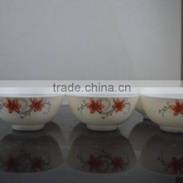 Crystal porcelain 7pcs dinner set . wholesale Opal glass porcelain.salad bowl