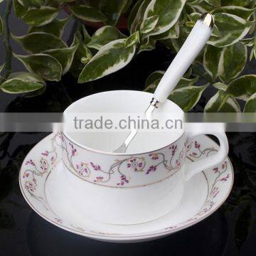 Good Quality Porcelain Custom Printed Tea Cups And Saucers