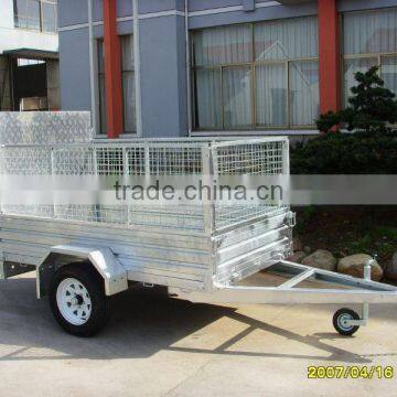 7x4 Aluminium Ramp caged Trailer car trailer
